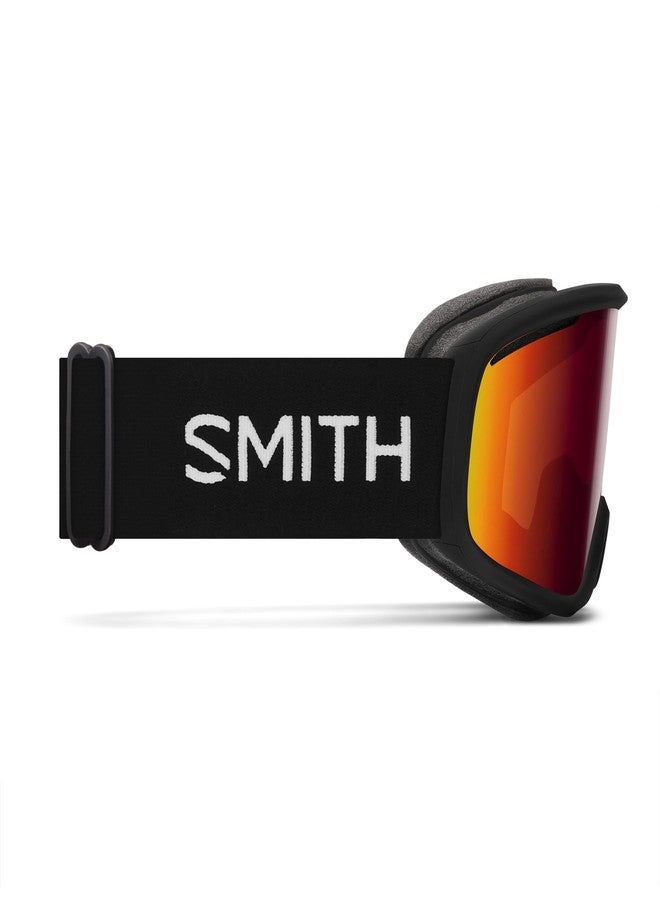 SMITH Vogue Goggles for Women with Carbonic-x Lens – Performance Snowsports Goggles with Replaceable Lens for Skiing & Snowboarding – Black + Red Sol-X Mirror - Image 4